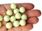 20 12mm Beads Large Round Light Green Vintage Lucite Beads Celadon Ball Beads